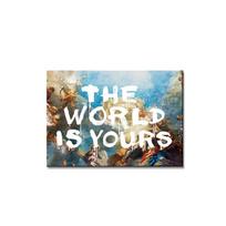Retro aliejinė tapyba Pasaulis yra tavo Scarface Trippy PSYCHEDELIC Plakatai ir spaudiniai ant drobės sienos Meno paveikslėlis gyvenamajam kambariui 21*30cm