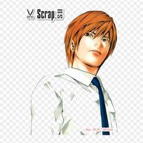 Death Note Light Yagami Near Iron on Heat Transfer Printing Vinyl Patches Sticker for Clothes DIY Appliques Washable Patches orange