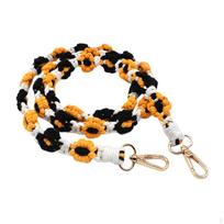 Gėlėti austi telefono dirželiai, segtukai piniginės priedai Boho Rope Fashion nuimamas skersinis petys
