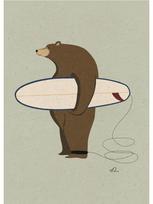 Juokingi banglenčių gyvūnai Retro plakatai Drobės tapyba Tinginys Lokys Panda Sienos meno paveikslas Moderniam vaiko kambariui Namų dekoras Be rėmo 21x30cm No Frame