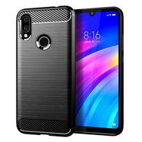 Anglies pluošto dėklas skirtas Xiaomi Redmi 5 Plus 5A 6 6A 7 7A 8 8A Redmi Note 4X 5 6 Pro S2 Minkštas silikoninis smūgiams atsparus telefono galinis dangtelis For Redmi S2 juoda