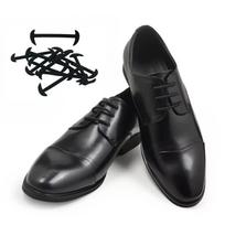 NR.8 12 vnt./rinkinys Elastingi silikoniniai batraiščiai Tinka unisex Raišteliai Odiniai silikoniniai batraiščiai Sportbačiai Batraištis Tinginiams Nereikia rišti Batraiščiai 12Pcs juoda
