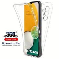 360 viso korpuso dėklas, skirtas Samsung Galaxy A54 A34 A14 A24 A25 A04S A53 A33 A23 A22 A32 A12 A13 5G S24 S23 FE S22 S21 S20 Ultra Plus A51 dvipusis dangtelis For Samsung S20 gryna