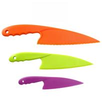 3 dalių vaikiškų virtuvinių peilių rinkinys restoranui – plastikiniai dantyti kraštai vaisiams, daržovėms, duonai, salotoms ir kt. pjaustyti! 3Pcs/set įvairiaspalvis