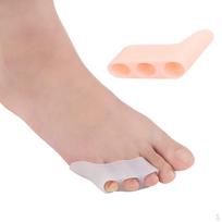 1 pora gelio Little/Pinky Toe Valgus Corrector Separator Spacer tiesintuvų white