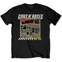 Guns N' Roses Lies Dainų Atspaudas Ant Nugaros Unisex Marškinėliai S gray