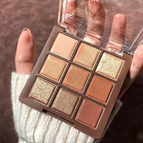Šokoladinis vandeniui atsparus akių šešėlių padėklas matinis perlamutriniai blizgučiai Sleeper Silkworm Contouring Brightening Studentų akių šešėliai ilgalaikis moterų makiažo rinkinys 1pcs