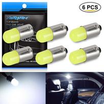 6 vnt. T4W H6W Led BA9S Led lemputė T11 Canbus 3D automobilio salono apšvietimas, automatinis kupolinės lempos nuskaitymo durelių valstybinio numerio ženklo apšvietimas 12V baltas yellow