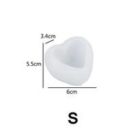 3D austos meilės širdelės silikoninės formos pasidaryk pats rankų darbo širdies formos žvakės muilo gipso pyragas šokoladinis kepimo įrankis Valentino dienos dovana