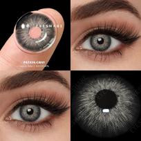 EYESHARE 1 pora spalvotų kontaktinių lęšių akims Mėlynos spalvos lęšiai Natūralūs pilki vyzdžiai akims Žali lęšiai Rudi kontaktiniai lęšiai Metiniai lęšiai
