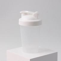 Plastikinis rankomis kratomas puodelis 400 ml baltymų miltelių puodelis kratymo puodelis pieno kokteilių puodelis sportinis baltymų miltelių maišymo puodelis 400ml balta
