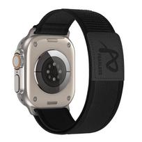 Nailoninis dirželis Apple Watch Ultra 2 apyrankei 49 mm 45 mm 44 mm 42 mm 41 mm 40 mm Trail sportinė apyrankė Iwatch Series 9 8 7 SE 6 5 4 For 38mm 40mm 41mm juoda