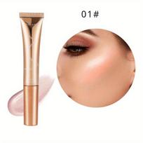 Sponge Tip Liquid Highlighter Blush Eyeshadow Stick Face Highlighter & Brightener Blizgučiai kontūruojantis ilgai išliekantis makiažo lazdelė 01#