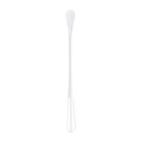 2 vnt. Mini rankinis plakiklis su šaukšteliu, kiaušinių maišytuvas su samteliu, modernūs minimalistiniai kepimo įrankiai, grietinėlės maišymo lazdelė 2pcs balta