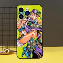 Jolyne Kujo Johnny Joestar Jojo telefono dėklas iPhone 12 13 Mini 11 14 Pro Max X XS XR Max 7 8 Plus SE minkštas dėklas Fundas iPhone 6 6s black