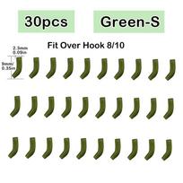 30x Carp Fishing Accessories Hook Kickers Line Aligner Size S/M/L/XL/XXL Fit For Shank Hook 1/2/4/6/8/10 Hair Rigs Tackle