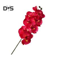 Dirbtinės kandžių orchidėjos Realistiškos netikros šilko gėlės Vestuvių vakarėlis Namų biuro stalo centrinė dalis Dirbtinio Phalaenopsis gėlių šakelių dekoravimas rožinė raudona spalva