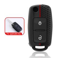 Silikoninis dėklas Volkswagen Golf MK4 Passat B5 Polo Amok Transporter T5 skirtas Seat Toledo Leon Altea skirtas Skoda Octavia raktų dėklas juoda
