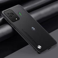 Silikoninis apsauginis telefono dėklas For BlackShark 5 Pro 5Pro Prabangus PU odos dėklas For Xiaomi Black Shark 5 Pro Matinis dangtelis Coque For Black Shark 5 juoda