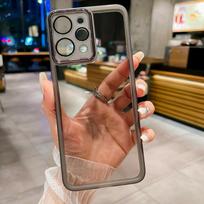 Skaidrus silikoninis dėklas, skirtas Xiaomi Poco C65 X5 X6 Pro X3 GT M6 M5 M4 M3 M2 F6 F5 Mi 13T 12T 11T 13 Pro 12 Lite su stiklo objektyvo plėvelės apsauga Redmi 12R juoda