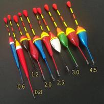 10 vnt. žvejybos plūdurų rinkinys plūduras Bobber Fishing Light Stick plūdės Fluctuate Mix Dydis Spalvotas plūduras, skirtas žvejybos reikmenims 10PCs įvairiaspalvis