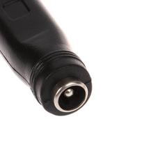 Nuolatinės srovės maitinimo adapterio keitiklis 5,5x2,1 mm moteriškas lizdas su C tipo USB kištuku jungtimi