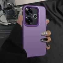 Dėklas Redmi 13 5G, Xiaomi Poco M6 4G, POCO F6 telefono viršelis, Redmi 13 Turbo3 dėklai, prabangus metalinis Aurora odos matinis viršelis Redmi 13 5G