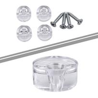 Veidrodinis pakabinamas tvirtinimo komplektas Stiklo laikiklis Veidrodis 4pcs