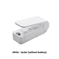 1PC Mini Heat Bag Sealing Machine Package Sealer Bags Thermal Plastic Food Bag Closure Portable Sealer Packing Kitchen Accessories white
