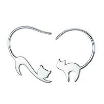 Cute Little Cat Drop Earrings Jewelry Ear Hook Women's Birthday Gift ARI