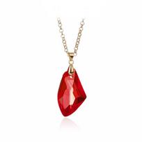 Unisex Creative Red Magic Stone Long Sweater Chain Necklace - European & American Fashion Jewelry red
