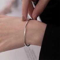 Apyrankė Moteriška Mobius Ring Apyrankė Ins Light Luxury Niche Design Apyrankė sidabras