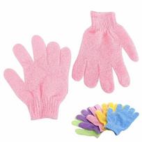 5PCS/SET Skin Bath Shower Wash Cloth Shower Scrubber Back Scrub Exfoliating Body Massage Sponge Bath Gloves Moisturizing Spa 1PC rožinė