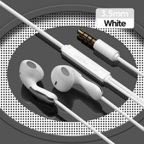Type C 3.5mm lizdas laidinės ausinės išmaniesiems telefonams, ausinės, laisvų rankų įranga 3.5 mm jack Port balta