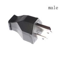 AC 125V 15A 3 kontaktų maitinimo laido jungtis JAV kištuko keitiklis Aukštos kokybės B