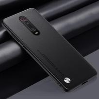 Prabangus PU odinis dėklas, skirtas Xiaomi Mi 9T Pro Mi9T matiniu dangteliu, silikonu, apsaugančiu nuo smūgių telefono dėklas, skirtas Redmi K20 Pro Coque For Xiaomi Mi 9T juoda