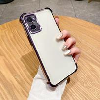 OPPO A96 dėklas OPPO A76 telefono dėklas Blizgus žvilgantis dengtas silikoninis kameros objektyvo minkštas galinis dangtelis For OPPO A76 gray