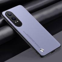 Prabangus PU odos dėklas, skirtas „OnePlus Nord CE4 Lite 5G“ galiniam dangteliui, silikoninis, visiškai apsaugotas telefono dėklas, skirtas „One Plus Nord CE 4 Lite“. For Nord CE4 Lite šviesiai violetinė spalva