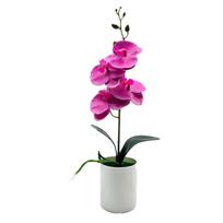 Dirbtinė Phalaenopsis orchidėja, dirbtinis orchidėjų augalas, orchidėjų bonsai dekoracija violetinė