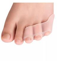 Skaidrus silikono gelio tiesintuvas skausmą malšinantis kojų pirštų apsaugas su trimis skylutėmis Little Toe Bunion pėdų priežiūros priemonės 1pcs skaidri
