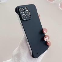 Klasikinio dizaino be rėmelio vientisos spalvos smūgiams atsparus dėklas-dangtelis XIAOMI Poco X7 X6 F6 Pro For Poco X7 juoda