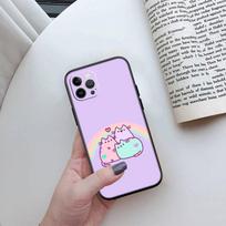 JO46 Pusheens Katės Telefono Dėklas iPhone 7 8 11 12 13 14 15 16 16E XS Pro Max XR X SE Samsung S20 S21 S22 S23 S24 FE Ultra Plus Lite S21S A55 iPhone X XS Arlekinas