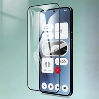 9D grūdintas stiklas Nothing Phone 3a telefonui, juodas kraštas, skaidri ekrano apsauga NOTHING PHONE 3A 3a telefonui Phone3a Phone3A apsauginė plėvelė Nothing Phone 3a gryna