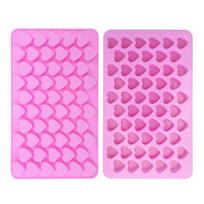 Mini širdies formos silikoninis ledo kubelių padėklas, šokoladinis fondantas, formuojantis 3D pyragas 1pc