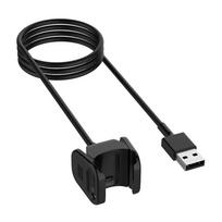 USB įkroviklio laidas Fitbit Charge 2 3 4 išmaniesiems laikrodžiams, įkrovimo laidas Fitbit 3 SE priedams, įkroviklio doko adapteris fitbit charge 2 juoda