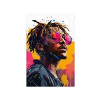 Aesthetic Hip Hop Legends Never Die Fighting Demons Rapper Music Album Juice Wrld Poster Canvas Print Wall Art Room Decor 21cm×30cm NoFrame