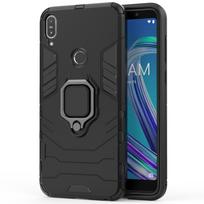 ASUS ZB602KL dėklas ASUS Zenfone Max Pro M1 ZB601KL ZB602KL atsparus smūgiams šarvuotas dėklas su piršto žiedu magnetinis laikiklis Max Pro M1 Max Pro M1 ZB601KL juoda