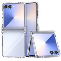 Mobiliojo telefono krepšys Skaidrus lanksto dangtelis Apsauginis dėklas Samsung Galaxy Z Flip7 5G Flip5 Flip 7 6 Flip6 Flip4 Flip 5 4 3 Flip3 Galaxy Z Flip6 gryna