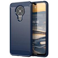 Dėklas Nokia 5.3 Dėklas Nokia 5.3 Minkštas TPU Buferis Anglies Pluošto Telefono Dėklas Nokia XR20 2.4 3.4 5.4 6.2 7.2 8.3 5.3 Fundas For Nokia 5.3 mėlyna