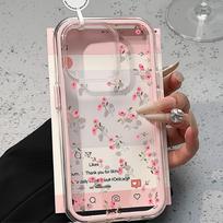 Piešiniais dekoruotas telefono dėklas iPhone 17 11 12 13 14 15 16 iPhone 17 12 13 14 15 16 Pro 17 12 13 14 15 16 Pro Max Aukštos kokybės piešiniais dekoruotas gyvūnų mielas telefono dėklas iPhone 11 rožinė